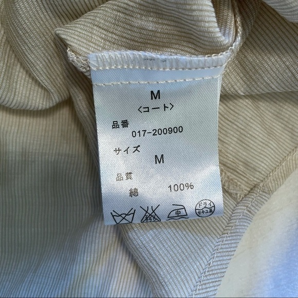 𝅺NATURAL Beauty Basic Tie Ruffled Blouse Top Large - Picture 4 of 5